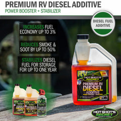 Hot Shots Secret PREMIUM RV DIESEL ADDITIVE - 16 OZ SQUEEZE HSSRVDSL16ZSP