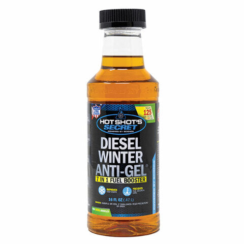 Hot Shots Secret DIESEL WINTER ANTI-GEL 7-in-1 Fuel Booster - 16 OZ ROUND P403316Z