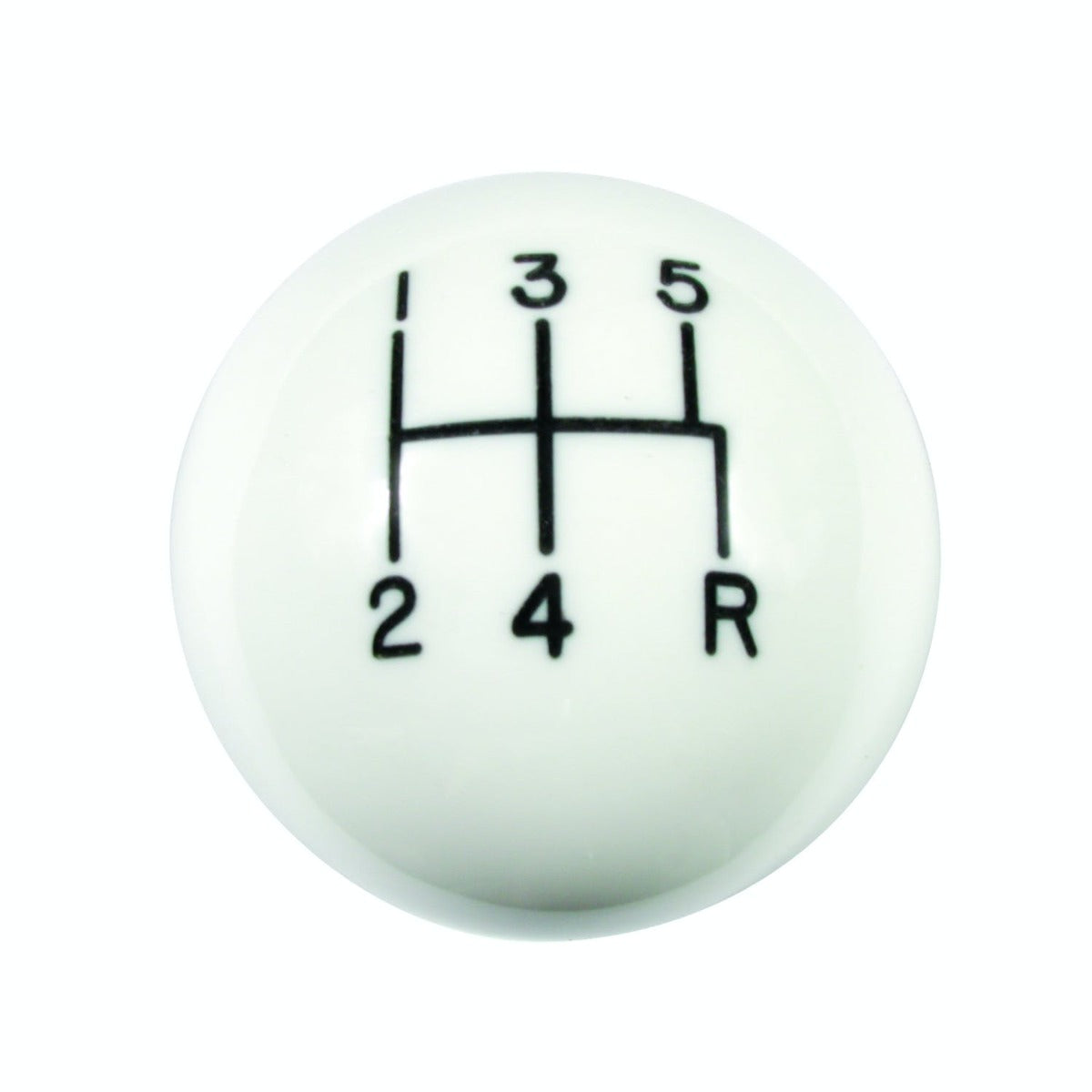 Hurst 1630014 WHITE CLASSIC 5-SPD KNOB 12MMX1.75