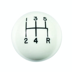 Hurst 1630014 WHITE CLASSIC 5-SPD KNOB 12MMX1.75