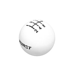 Hurst 1630040 CLASSIC 6-SPD KNOB 3/8-16 WHT