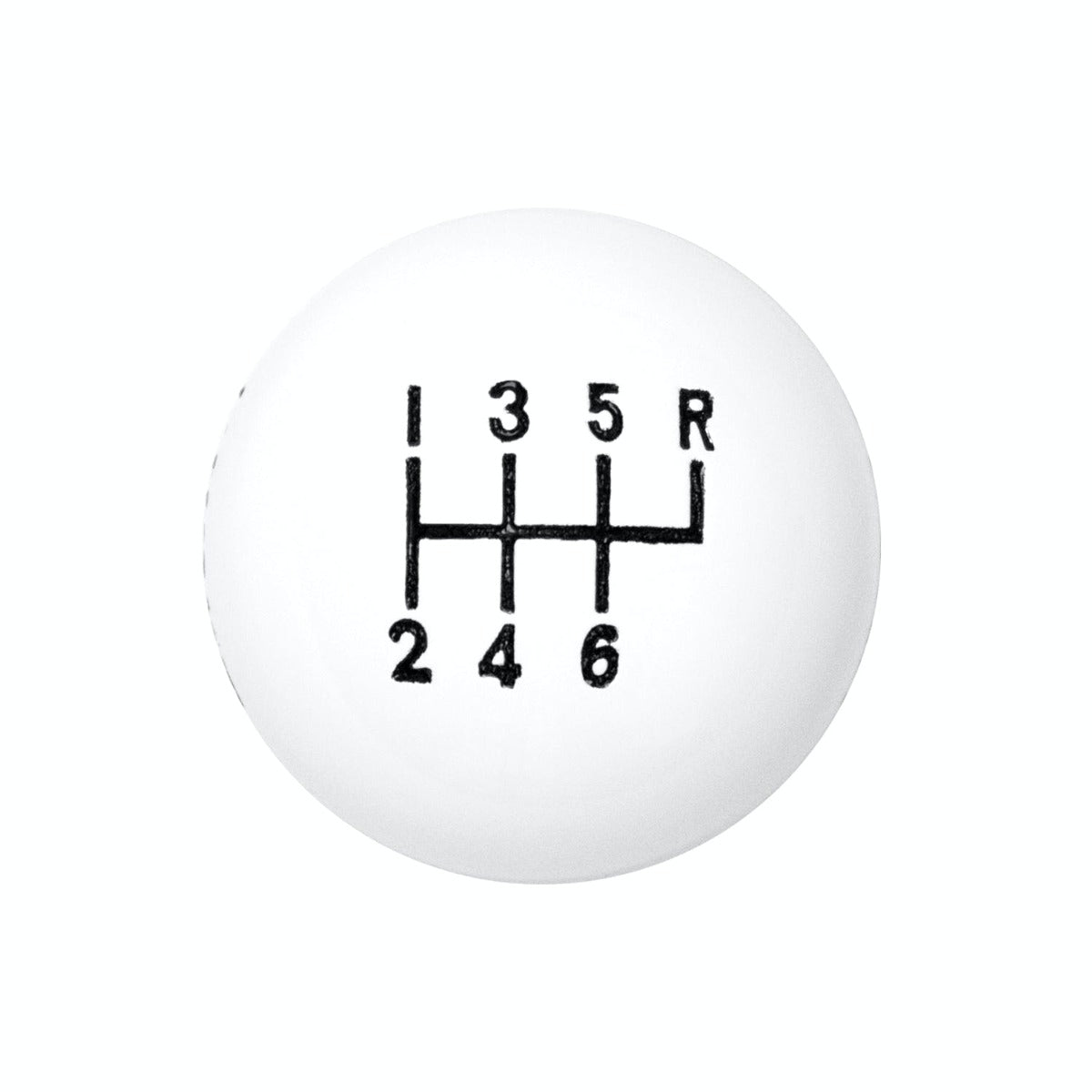 Hurst 1630040 CLASSIC 6-SPD KNOB 3/8-16 WHT