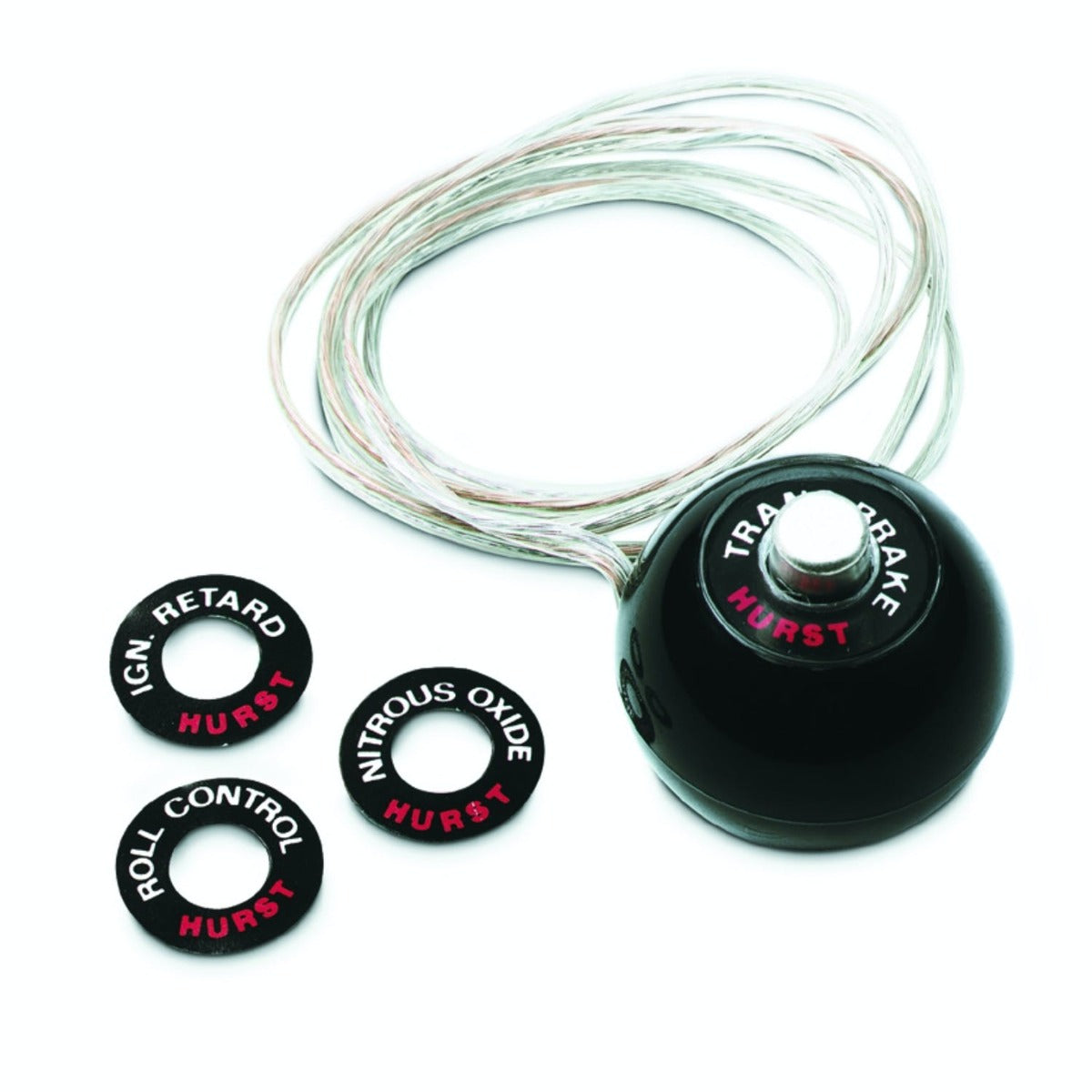Hurst 1630050 KNOB,W/12V SWTCH(BLACK)7/16-20