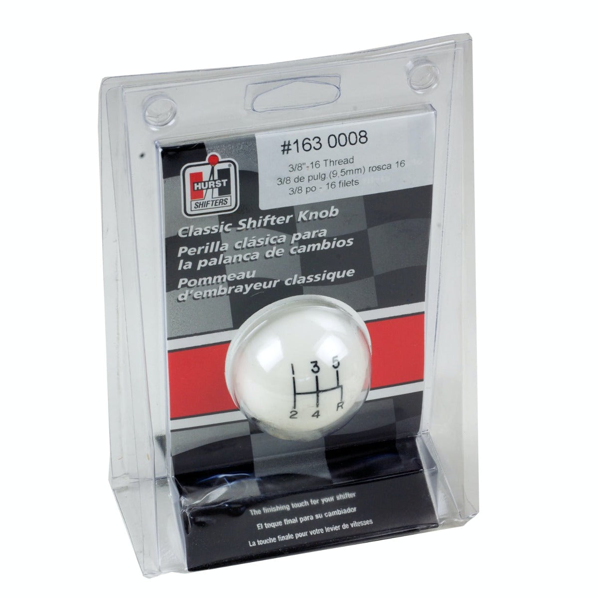 Hurst 1631225 CLASSIC 6-SPD KNOB 12MMx1.25 BLK