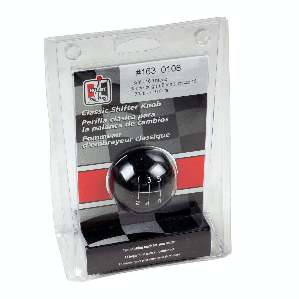 Hurst 1631225 CLASSIC 6-SPD KNOB 12MMx1.25 BLK