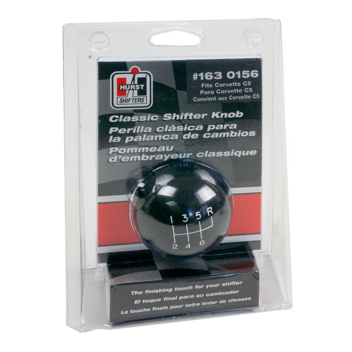 Hurst 1631225 CLASSIC 6-SPD KNOB 12MMx1.25 BLK