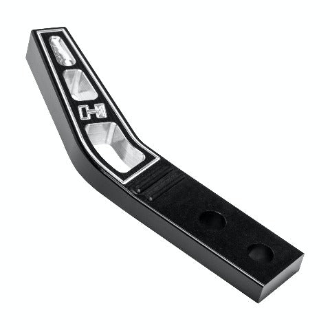 Hurst 5389023 ALUMINUM SHIFT HANDLE, BLACK, BENT, 6 L