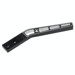 Hurst 5389024 ALUMINUM SHIFT HANDLE, BLACK, BENT, 8 L