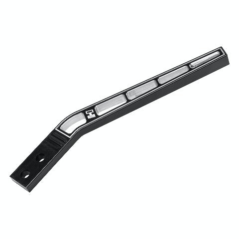 Hurst 5389025 ALUMINUM SHIFT HANDLE, BLACK, BENT, 10