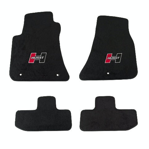 Hurst 6370010 FLOOR MAT SET (RED) 08-19 CHALLENGER