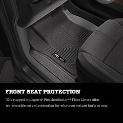 Husky Liners 14221 Weatherbeater Series 2nd Seat Floor Liner (Full Coverage) Black