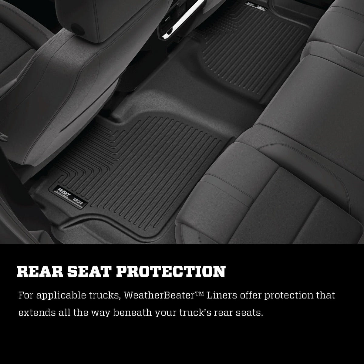 Husky Liners 14321 Weatherbeater Series 3rd Seat Floor Liner Black