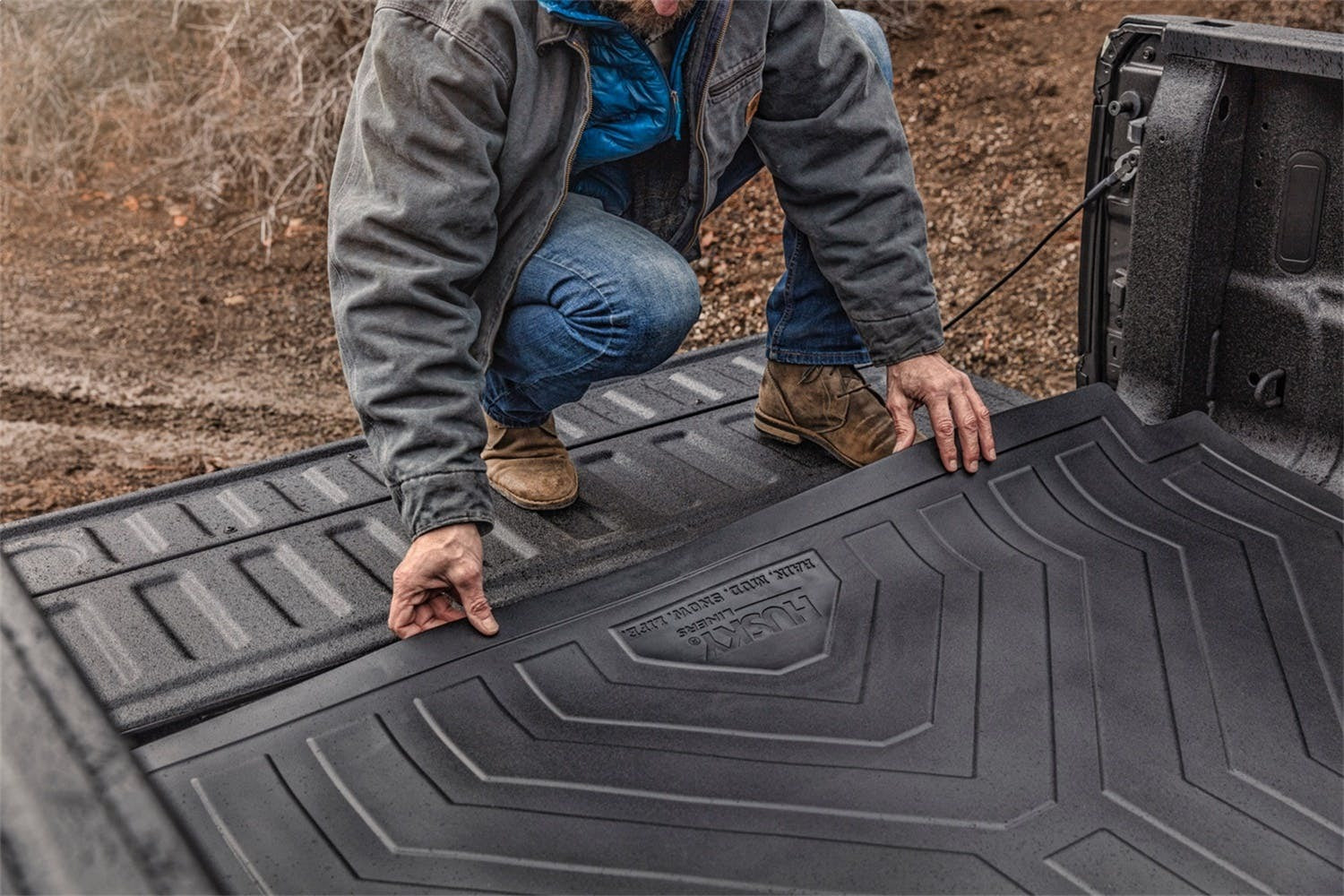 Husky Liners 16004 Truck Bed Mat Heavy Duty Bed Mat Black