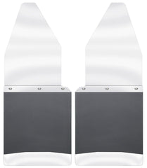 DISCONTINUED - Husky Liners 17099 Mud Flaps Kick Back Mud Flaps 12 Wide - Stainless Steel Top