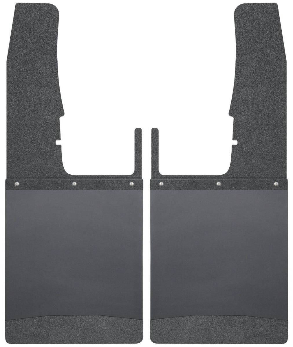 DISCONTINUED - Husky Liners 17103 Mud Flaps Kick Back Mud Flaps Front 12 Wide - Black Top