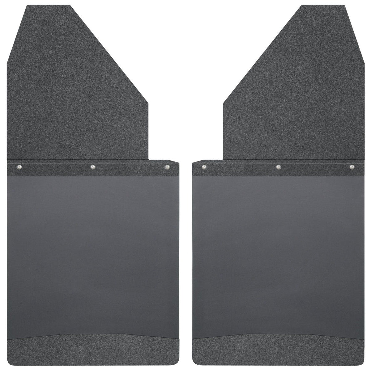 DISCONTINUED - Husky Liners 17112 Mud Flaps Kick Back Mud Flaps 14 Wide - Black Top and Black Weight Black