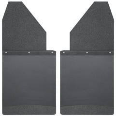 DISCONTINUED - Husky Liners 17112 Mud Flaps Kick Back Mud Flaps 14 Wide - Black Top and Black Weight Black
