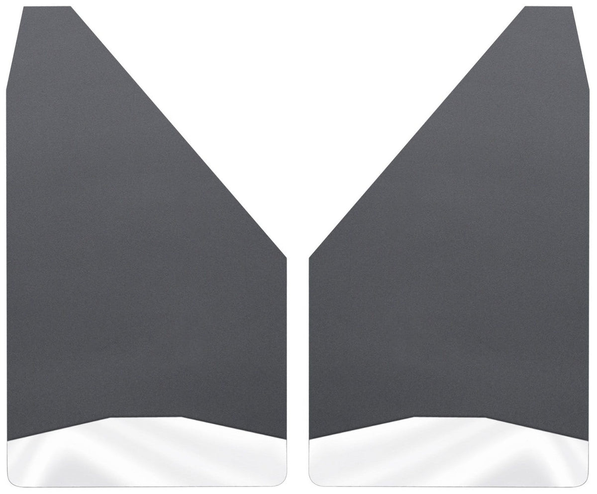 DISCONTINUED - Husky Liners 17151 Mud Flaps Universal Mud Flaps 14 Wide - Stainless Steel Weight Black