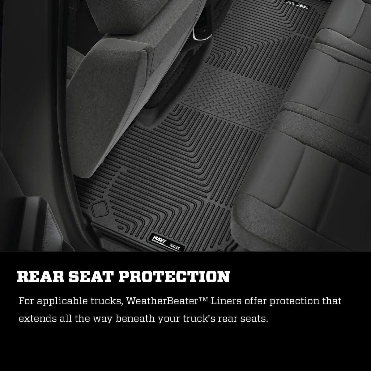 Husky Liners 18031 Weatherbeater Series Front Floor Liners Black