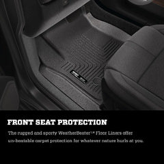 Husky Liners 19191 Weatherbeater Series 2nd Seat Floor Liner (Full Coverage) Black