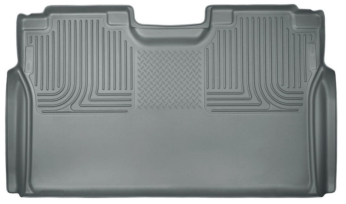 Husky Liners 19372 Weatherbeater Series 2nd Seat Floor Liner (Full Coverage) Grey