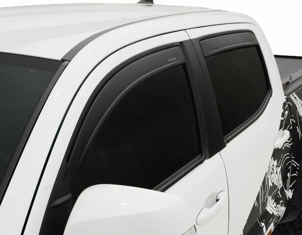 Husky Liners 2857048 Low Profile Ventvisor Deflector; Matte Black; Outside Mount; 4 pc.