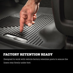 Husky Liners 53628 X-act Contour Series Front and 2nd Seat Floor Liners Black