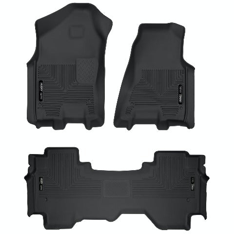 Husky Liners 53698 X-act Contour Series Front and 2nd Seat Floor Liners Black