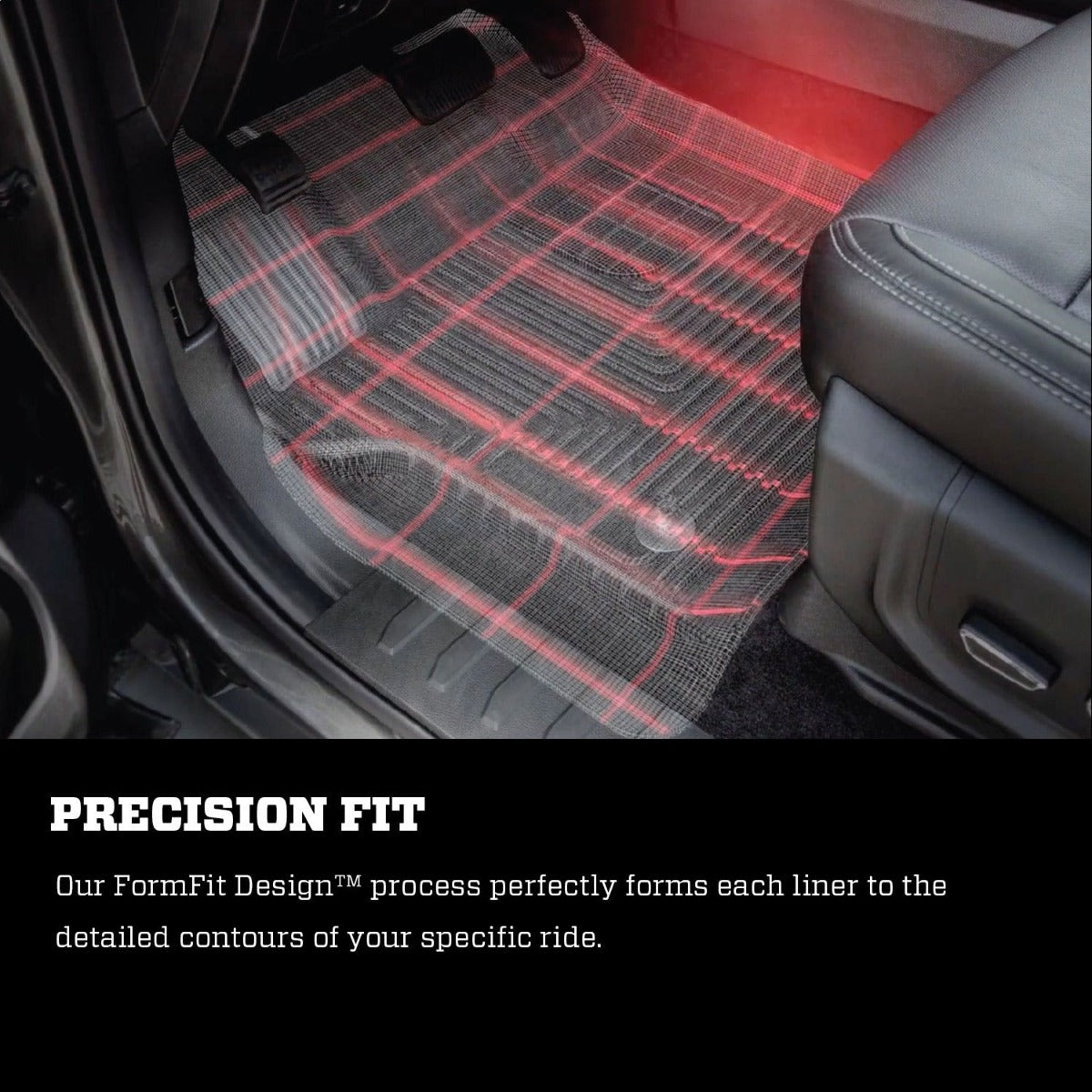 Husky Liners 53801 X-act Contour Series 2nd Seat Floor Liner Black