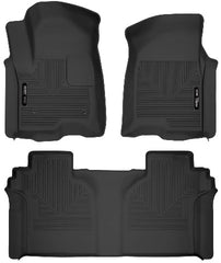 Husky Liners 54208 X-act Contour Series Front and 2nd Seat Floor Liners Black