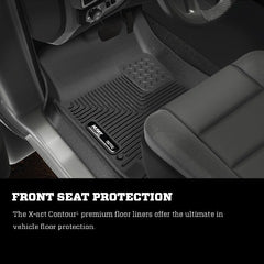 Husky Liners 54601 X-act Contour Series 2nd Seat Floor Liner (Full Coverage) Black