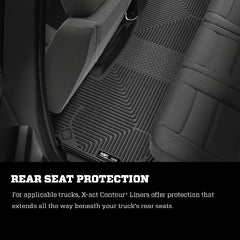 Husky Liners 54601 X-act Contour Series 2nd Seat Floor Liner (Full Coverage) Black