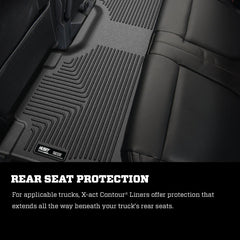 Husky Liners 55721 X-act Contour Series 2nd Seat Floor Liner Black
