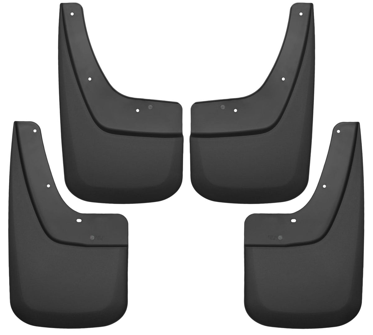 Husky Liners 56896 Custom Mud Guards Front and Rear Mud Guard Set Black