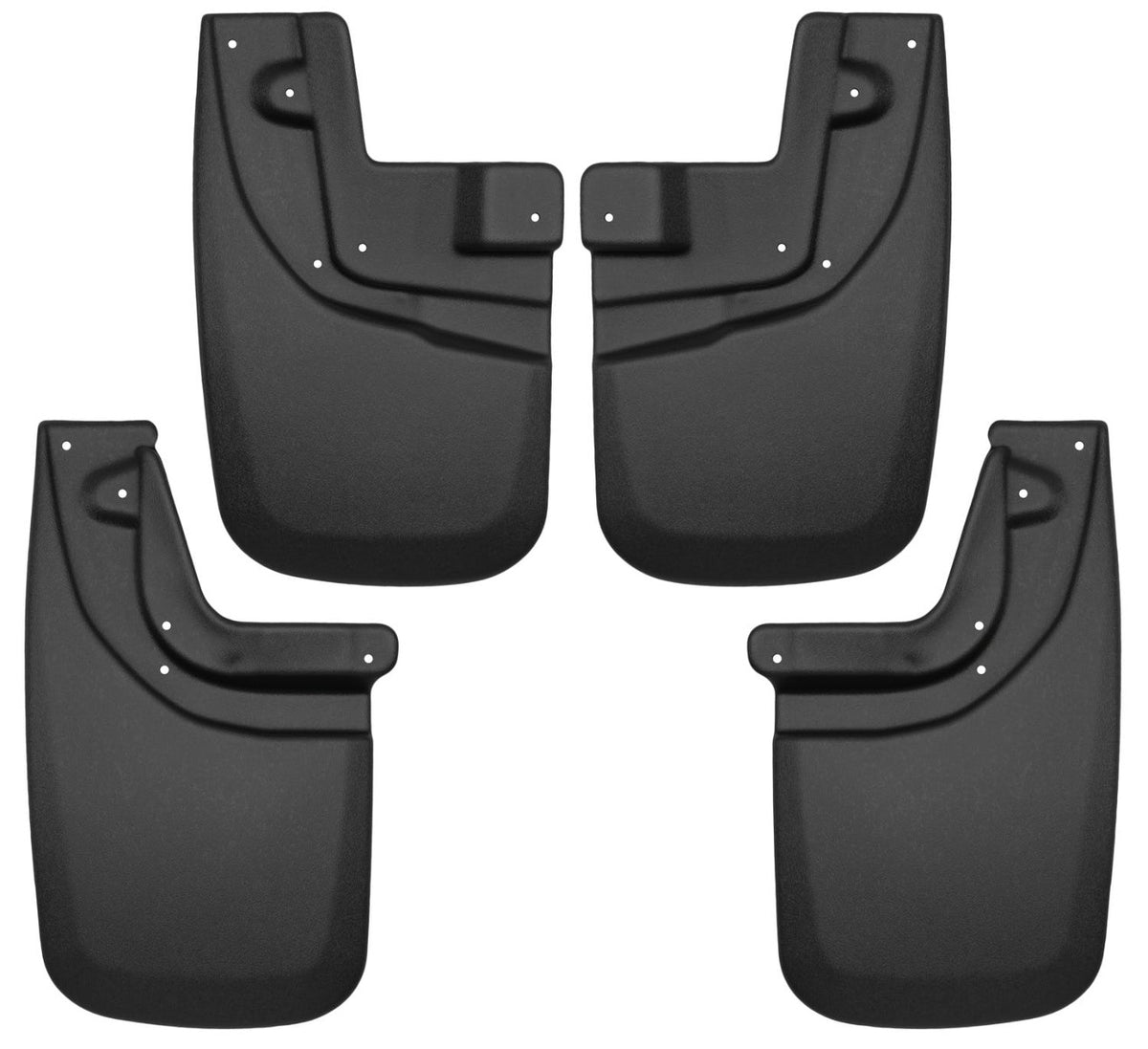 Husky Liners 56936 Custom Mud Guards Front and Rear Mud Guard Set Black