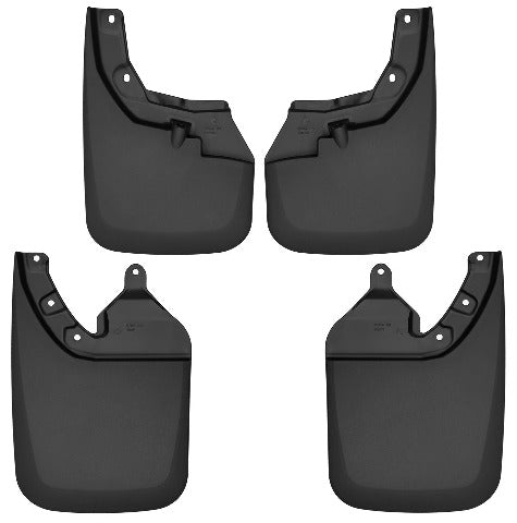 Husky Liners 56946 Custom Mud Guards Front and Rear Mud Guard Set Black