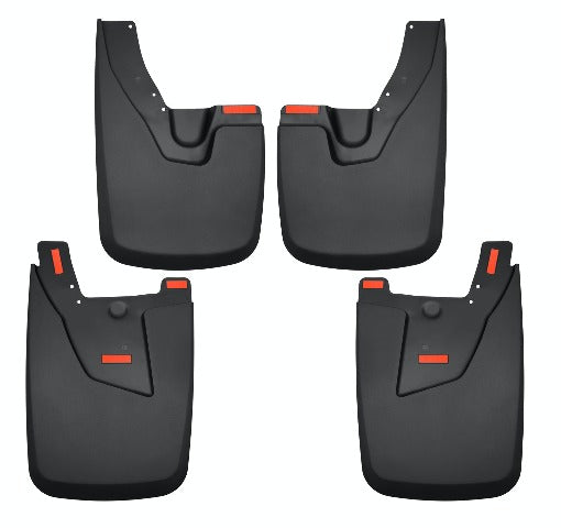 Husky Liners 58056 Custom Mud Guards Front and Rear Mud Guard Set Black