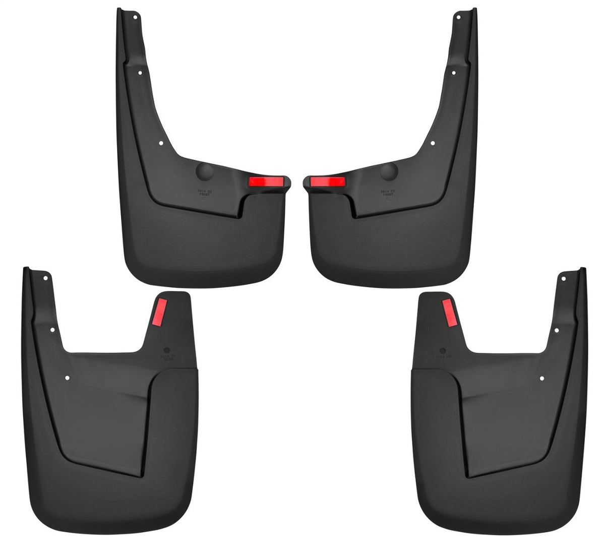 Husky Liners 58146 Custom Mud Guards Front and Rear Mud Guard Set Black