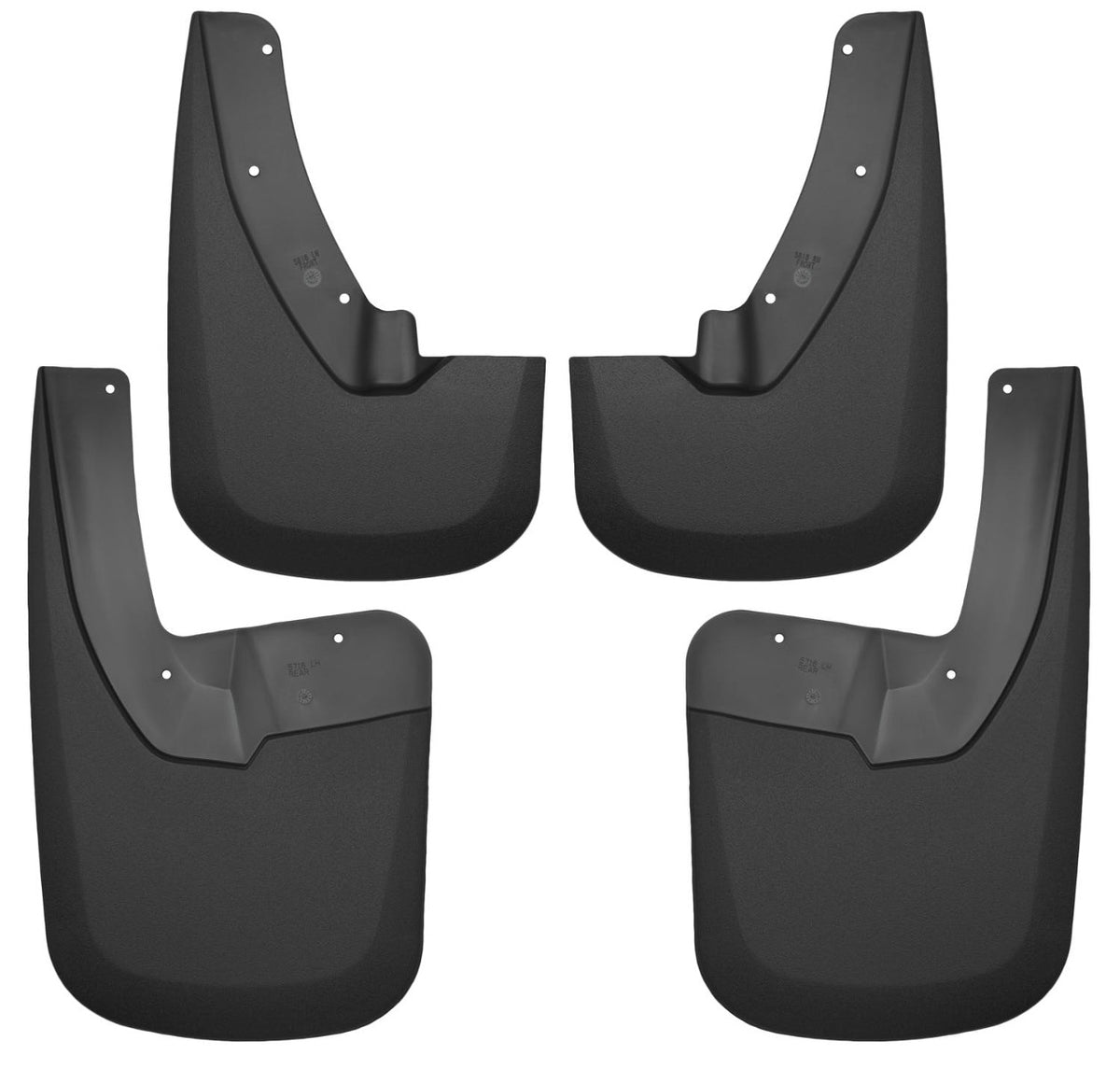 Husky Liners 58186 Custom Mud Guards Front and Rear Mud Guard Set Black
