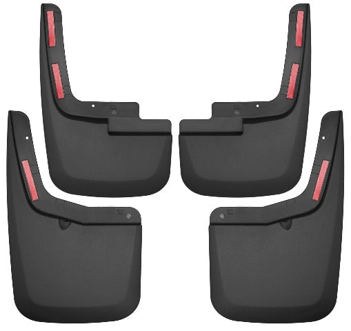 Husky Liners 58456 Custom Mud Guards Front and Rear Mud Guard Set Black