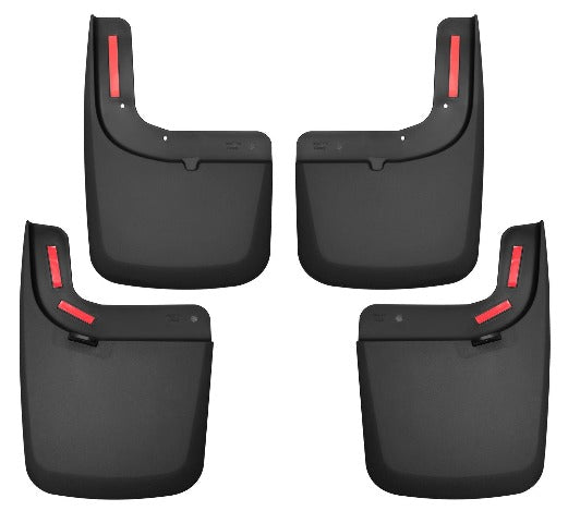 Husky Liners 58476 Custom Mud Guards Front and Rear Mud Guard Set Black