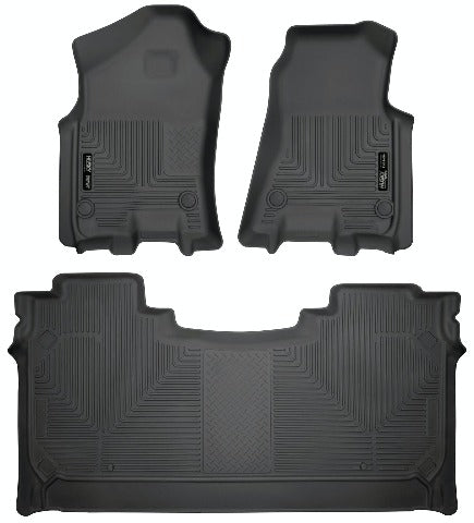 Husky Liners 94001 Weatherbeater Series Front and 2nd Seat Floor Liners Black