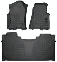 Husky Liners 94001 Weatherbeater Series Front and 2nd Seat Floor Liners Black