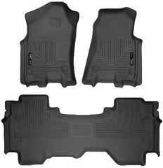 Husky Liners 94011 Weatherbeater Series Front and 2nd Seat Floor Liners Black