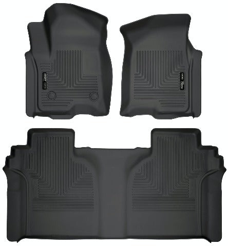 Husky Liners 94021 Weatherbeater Series Front and 2nd Seat Floor Liners Black