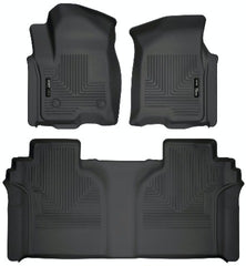 Husky Liners 94021 Weatherbeater Series Front and 2nd Seat Floor Liners Black