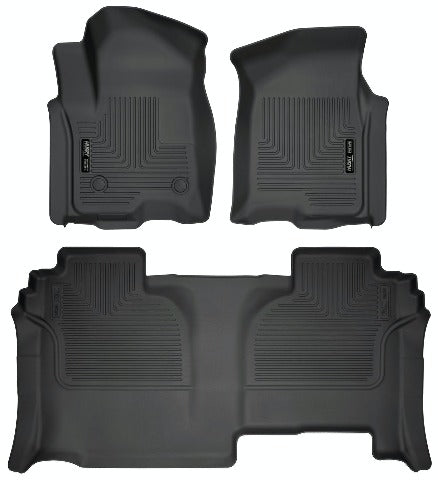 Husky Liners 94031 Weatherbeater Series Front and 2nd Seat Floor Liners Black