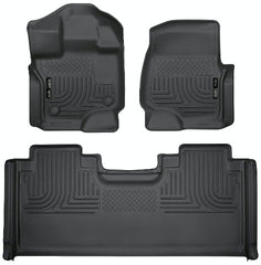 Husky Liners 94051 Weatherbeater Series Front and 2nd Seat Floor Liners Black