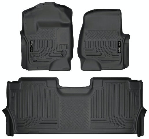 Husky Liners 94061 Weatherbeater Series Front and 2nd Seat Floor Liners Black