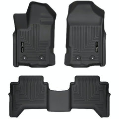 Husky Liners 94101 Weatherbeater Series Front and 2nd Seat Floor Liners Black
